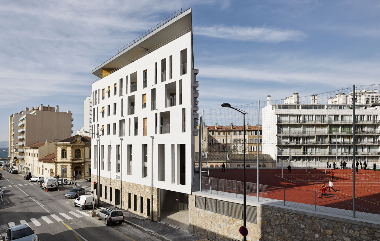 Architectes : Jean-Michel battesti architectes et associés résidence urbaine tasso, Marseille.