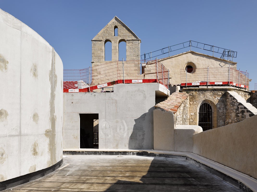 Photographie d'architecture et chantier. Médiathèque de Pertuis. Photo David Giancatarina 2015